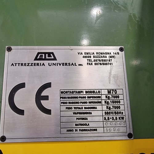 Pressa ATTREZZERIA UNIVERSAL mod. M70