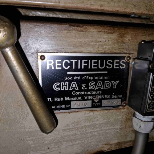 Rettificatrice per piani CHA & SADY RTH 1400