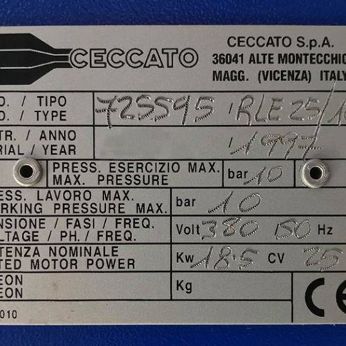 Compresseur CECCATO RLE25 10