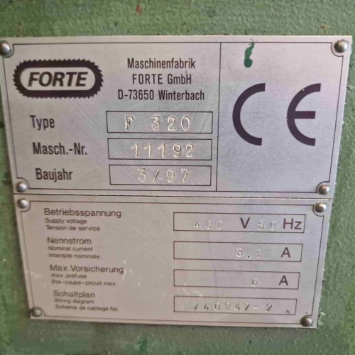 Segatrici a nastro FORTE F 320 SI