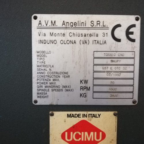 CNC Drehmaschine AVM Angelini SNUPY