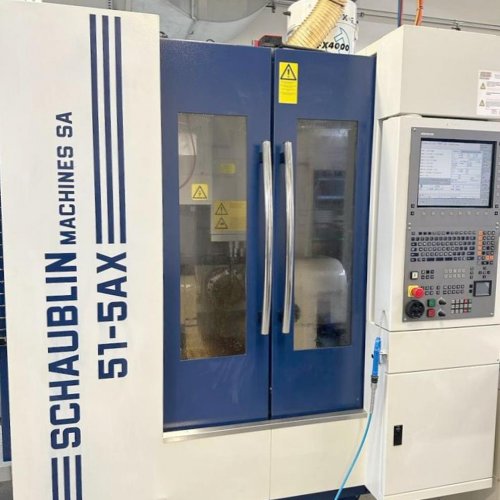 machining center vertical spindle SCHAUBLIN 51 5AX -