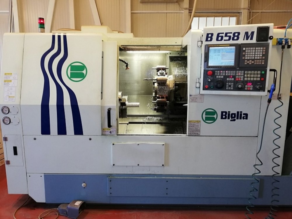 Tornio a CNC BIGLIA mod B 658 M